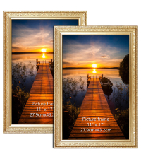 お値下げ‼️ディスプレイヴィンテージ　ゴールドフレーム Amazon.com - Edenseelake 18x24 Picture Frames Set of 2