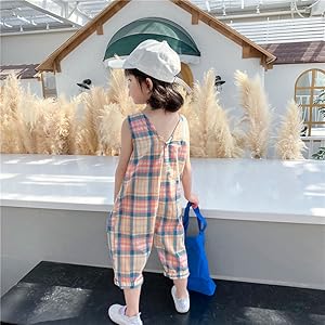 Amazon | [MIKANHX] 子供服 キッズ 女の子 サロペット