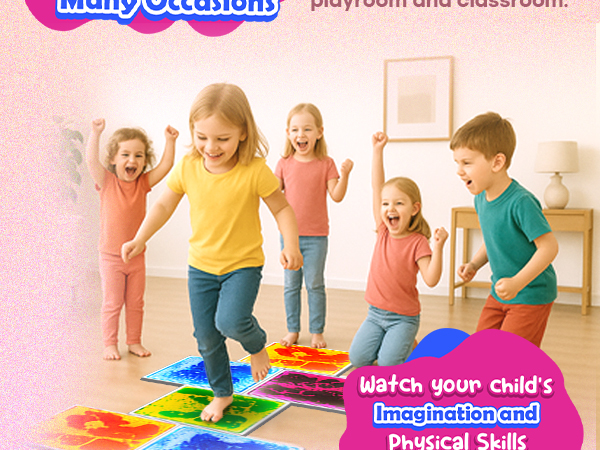 Activities like crawling, jump lava games