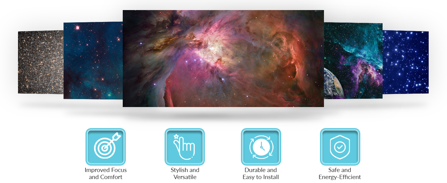 rainbow sky luces book fluorescent fixtures window cleaner double sided lampara plastic cloth