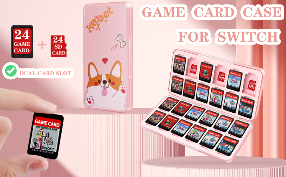 Nintendo Switch - あやの Amazon.com: OLDZHU Cute Switch OLED Holder for 24 Games & 24