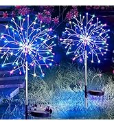 suddus Solar Garden Lights Outdoor Waterproof Decorative, 2Pack 150LED Firework Lights 8 Modes, M...