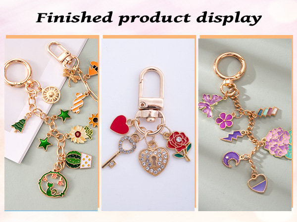 Keychain Making Kit with Charms