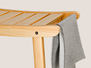 bamboo shower stool
