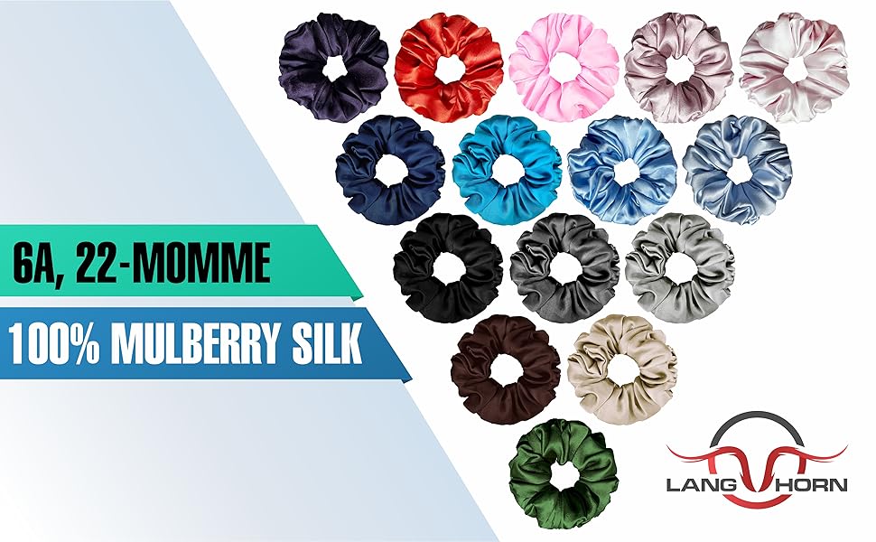 silk scrunchies