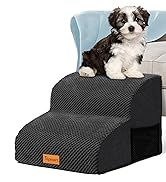 Topmart High Density Foam Pet Steps 2 Tiers,11.8" High,Non-Slip Dog Stairs,Dog Ramp,Soft Foam Dog...