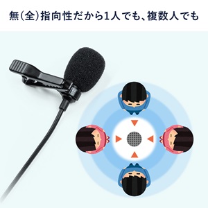 Amazon.co.jp: サンワダイレクト USB ピンマイク コンデンサー