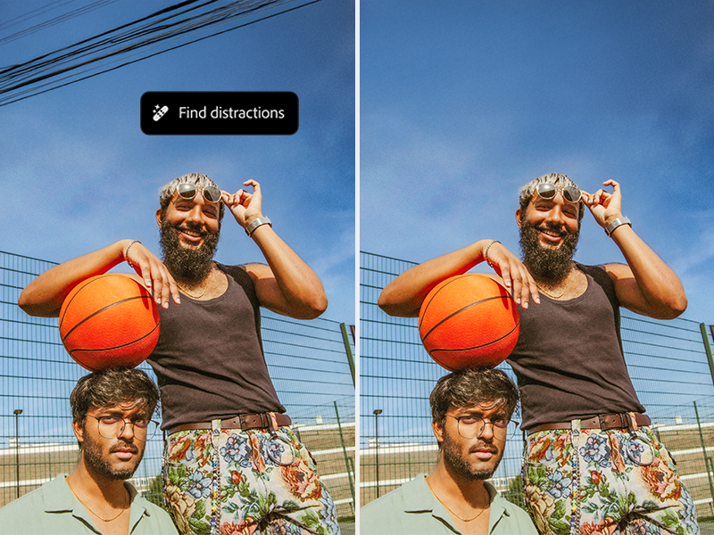 Photoshop distraction removal