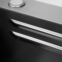 Fregadero de acero inoxidable negro