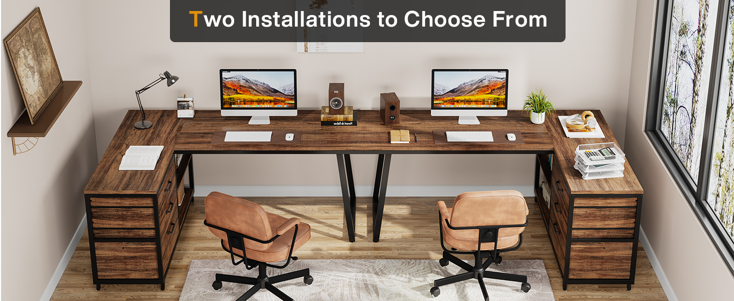 Tribesigns L-Shaped Computer Desk