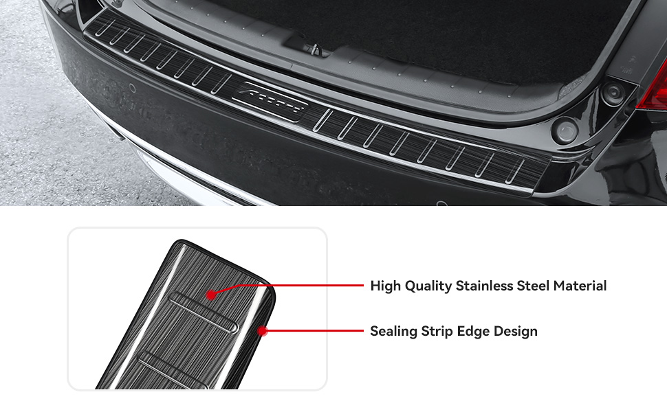 Bercicci Exterior Rear Bumper Protector for Honda Accord