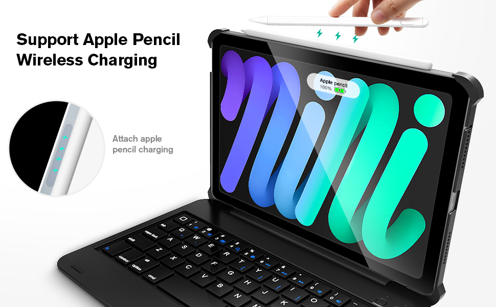 NOKBABO iPad Mini 6 Case with Keyboard 8.3inch 6th