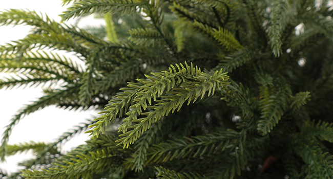 Artificial Evergreen Norfolk Pine Branches for Mantel Xmas Home Decoration Indoor Christmas Decor