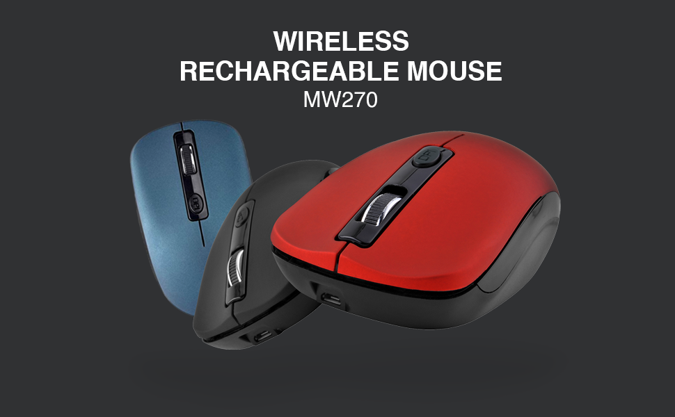 Astrum MW270 2.4GHz Ergonomic Wireless Rechargeable Mouse