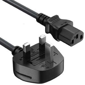 UK Power Cord with Fuse