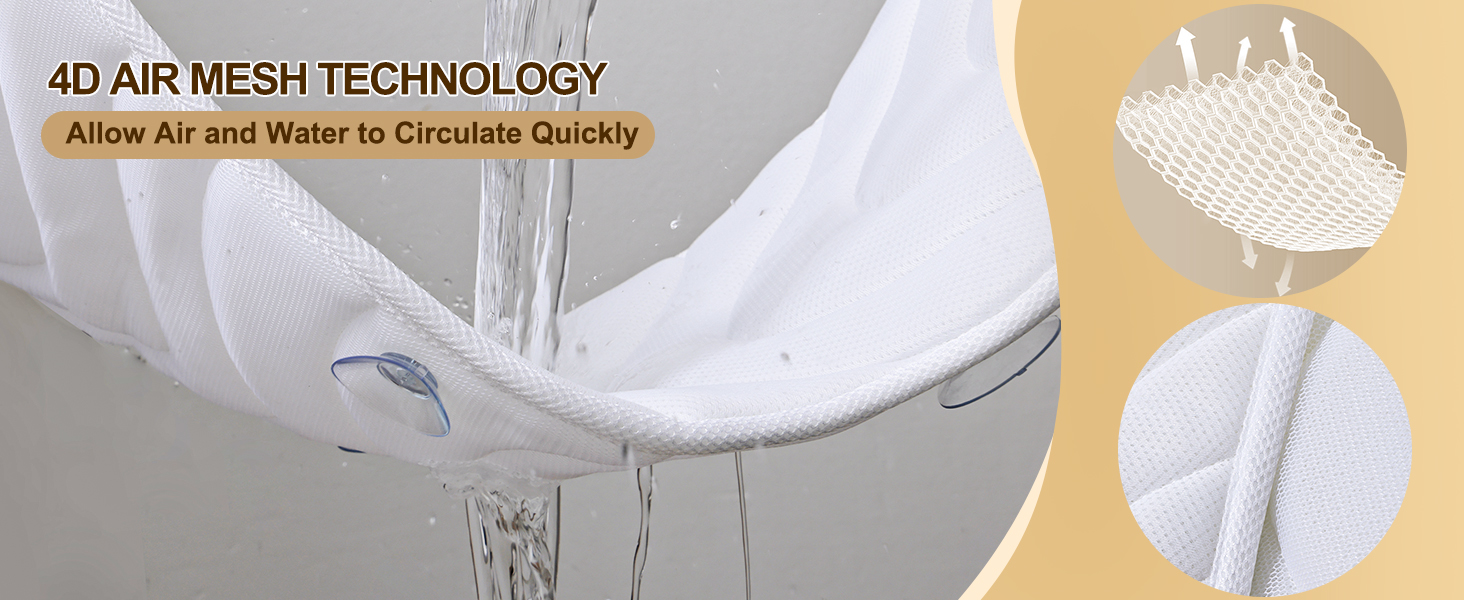 4D AIr Mesh Bath Pillow