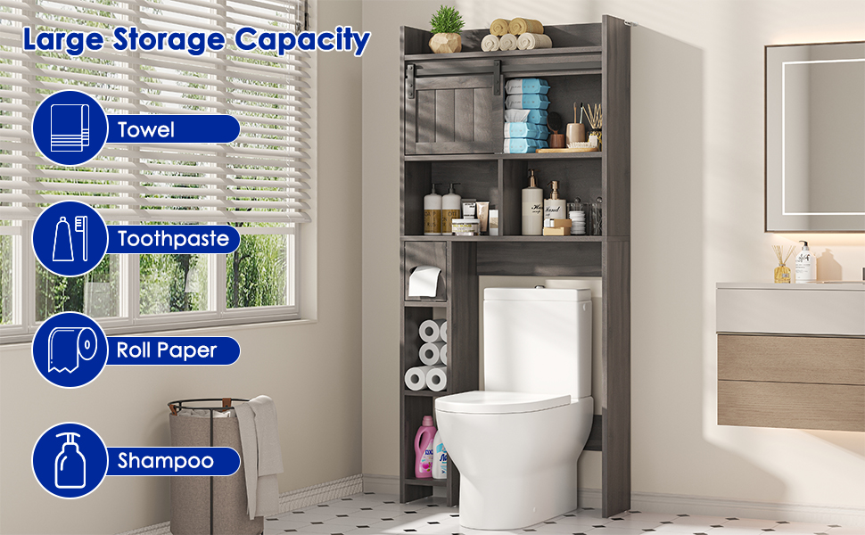 over toilet bathroom organizer