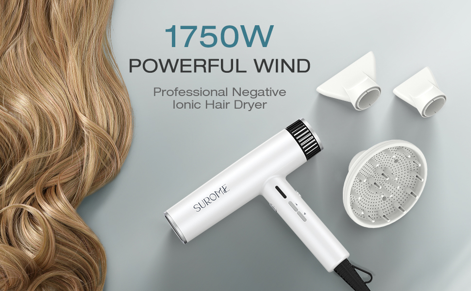 Blow Dryer,110000RPM HighSpeed Brushless Motor, Fast