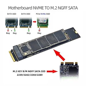 Amazon.com: chenyang M.2 SSD SATA NGFF B+M Key to NVME M-Key