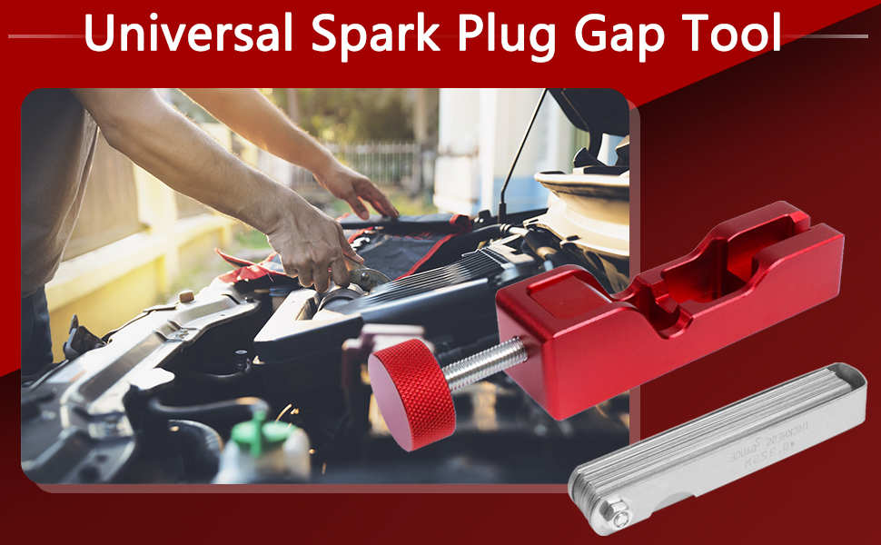 HNeekyr Spark Plug Gap Tool with Feeler Gauge Compatible