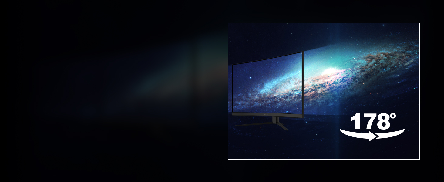 "178 DEGREES OF WIDE VIEWING ANGLE"