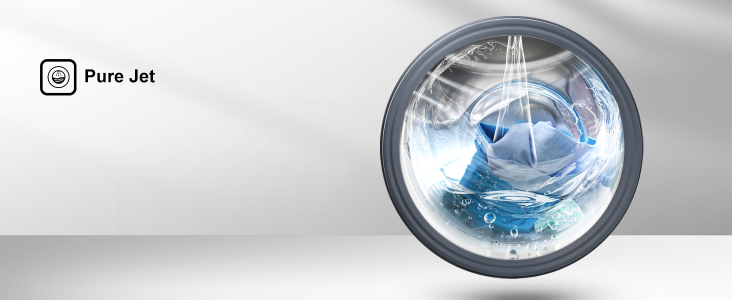 A high-pressure jet provides rich and even bubbles to thoroughly remove the toughest stains.