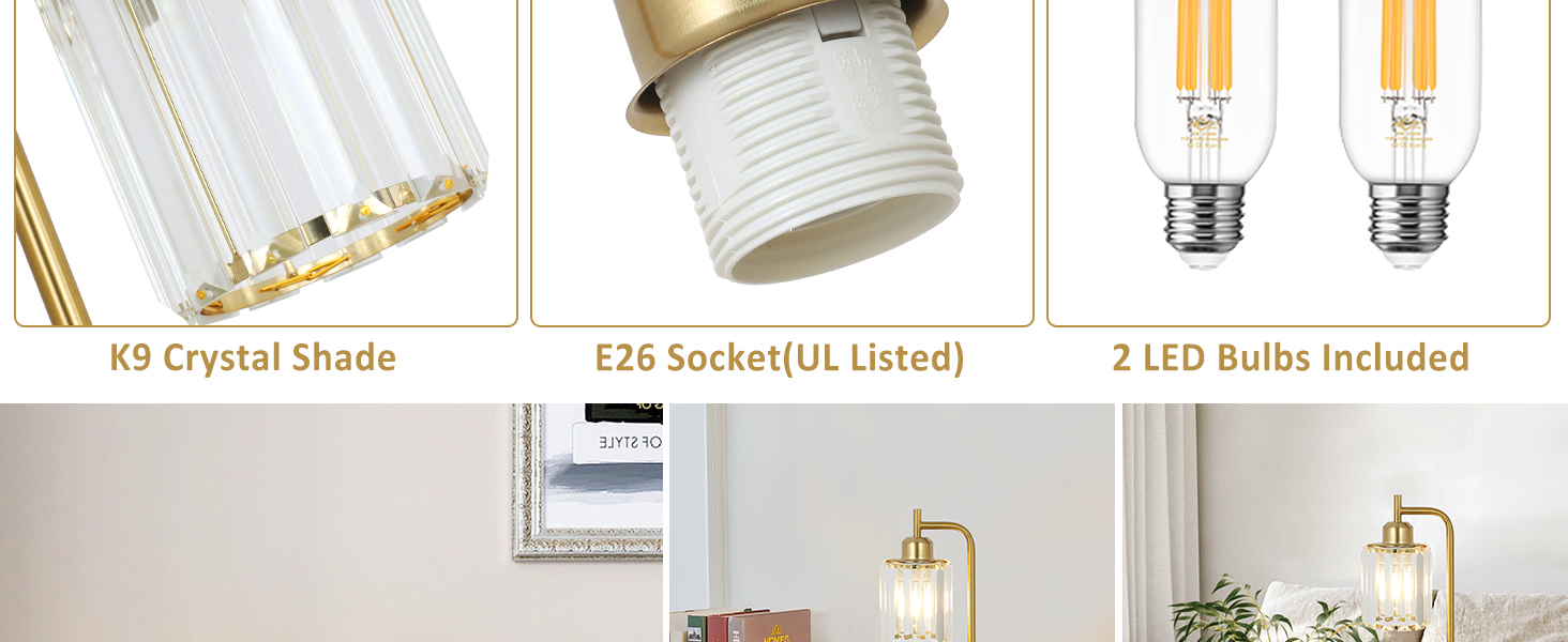 modern table lamp, bedside table lamps set of 2, brass table lamp