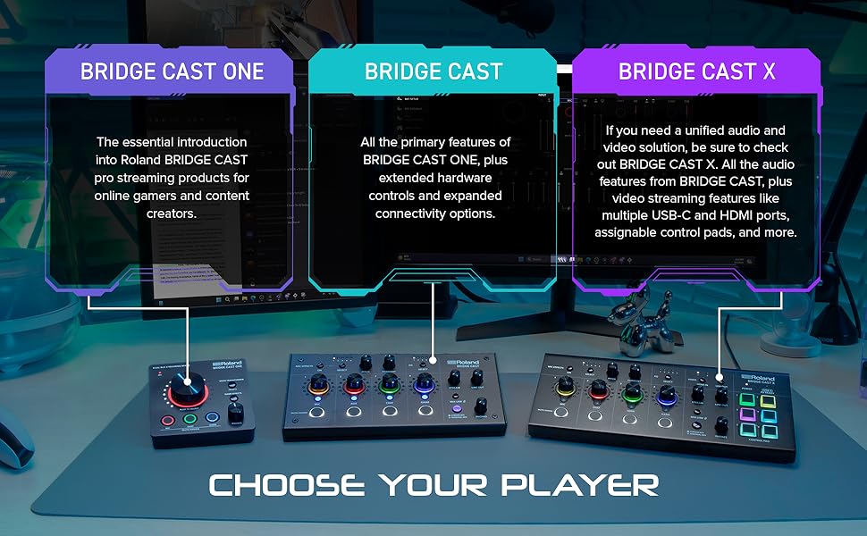 Roland BRIDGE CAST ONE Dual Bus Streaming Mixer | Compact