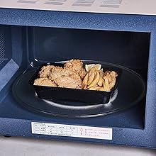 FULING 50 Pack Meal Prep Plastic Food Storage Containers With Lids To Go Lunch Prepping Boxes