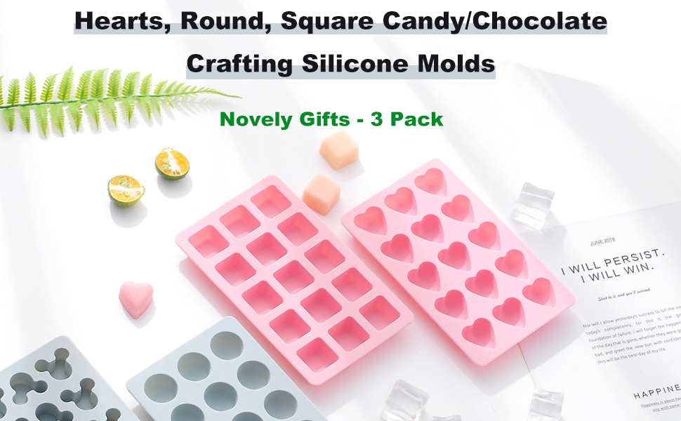 Trjgtas】 4 Pack Assorted Crayon Mold Cavities 3D Crayon Silicone Mold  Triangle Crayon Mold Silicone Chocolate Making Mold 