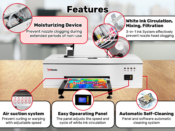 Amazon.com: InkSonic A3 DTF Printer, C13, R1390 | 13 inch