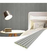 Art3d Slat Wall Panels, WPC Soundproof 3D Wall Paneling for Interior Wall Decor, TV Background, 8...