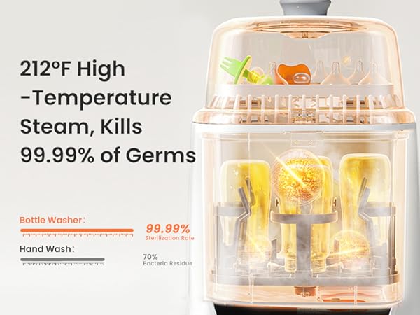 baby bottle washer sterilizer and dryer