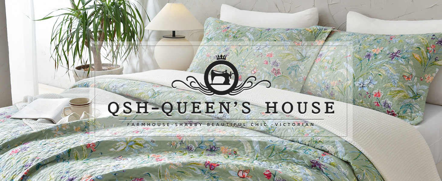 QSH Green Floral Quilt Oversized King Bedding Set for Couple
| 100% Cotton Extra Wide Green Floral Quilt Coverlet Ki 262a046a A2b3 4487 A71f 185e53b9e5a4. CR0,0,1464,600 PT0 SX1464 V1