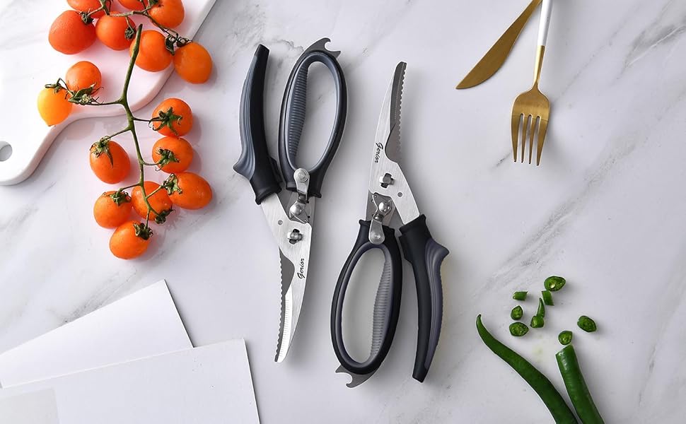 kitchen poultry shears scissors heavy duty for chicken meat bone herbs game turkey