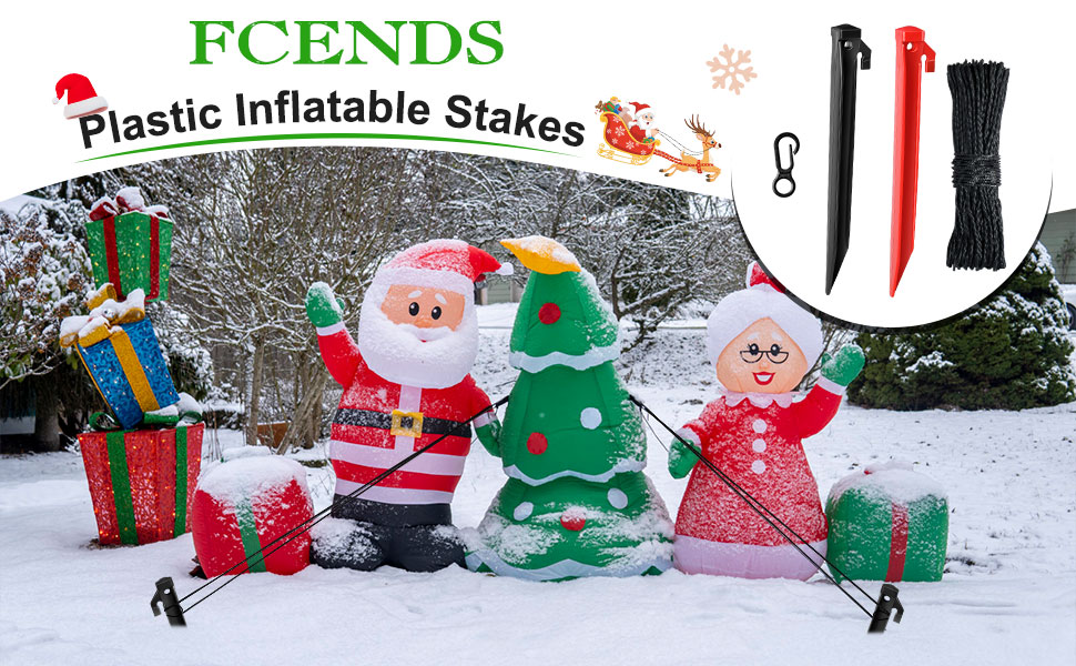 Plastic Inflatable Stakes Set, Include 12PCS Inflatable