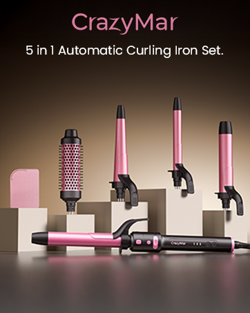 5 in 1 Automatic Rotating Curling Iron Set