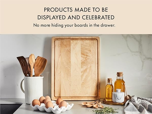 Products made to be displayed and celebrated. No more hiding your boards in the drawer.