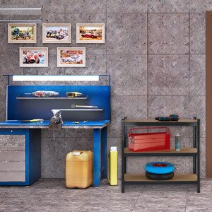 Relaxdays Schwerlastregal, 5 Ebenen, 500 kg Tragschwere, Stahl, Schwarz, Lagerregal für Keller & Garage 2634a78f A91c 4cc7 95fc Eeefc8990909. CR0,0,300,300 PT0 SX300 V1