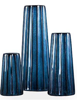 Navy Blue Vases