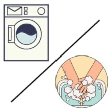 Machine wash and hand wash