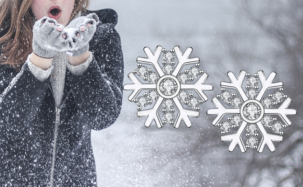 Arrebol Schneeflocke Ohrringe