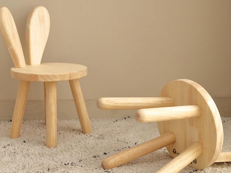 DoFanXinYe Wooden Step Stool Children Toddler Chair Kids