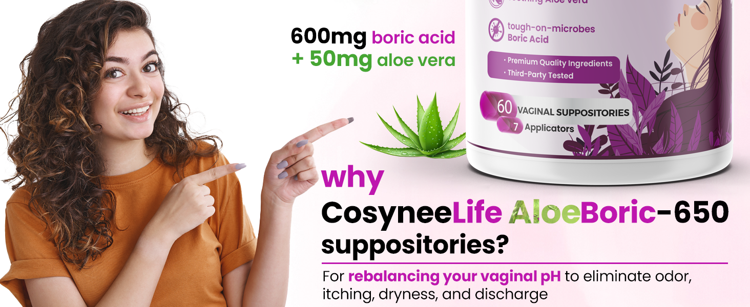 Boric Acid + Aloe vera