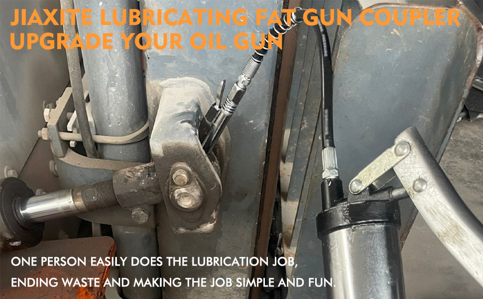 Jiaxitek Grease Gun Coupler,Quick Release Heavy Grease Couplers Upgrade 12000