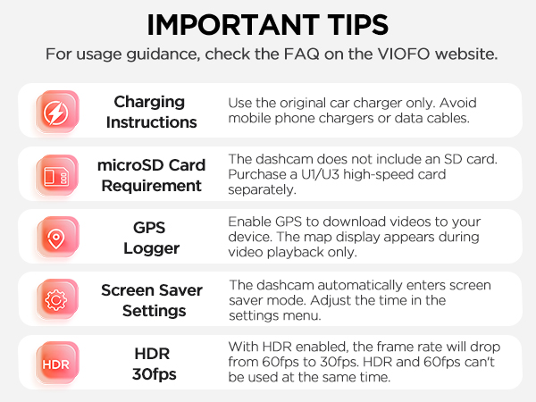 Important Tips
