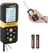 PREXISO Laser Measure, 215 Ft Laser Measurement Tool with Entension for Diagonal Measure - Pythag...