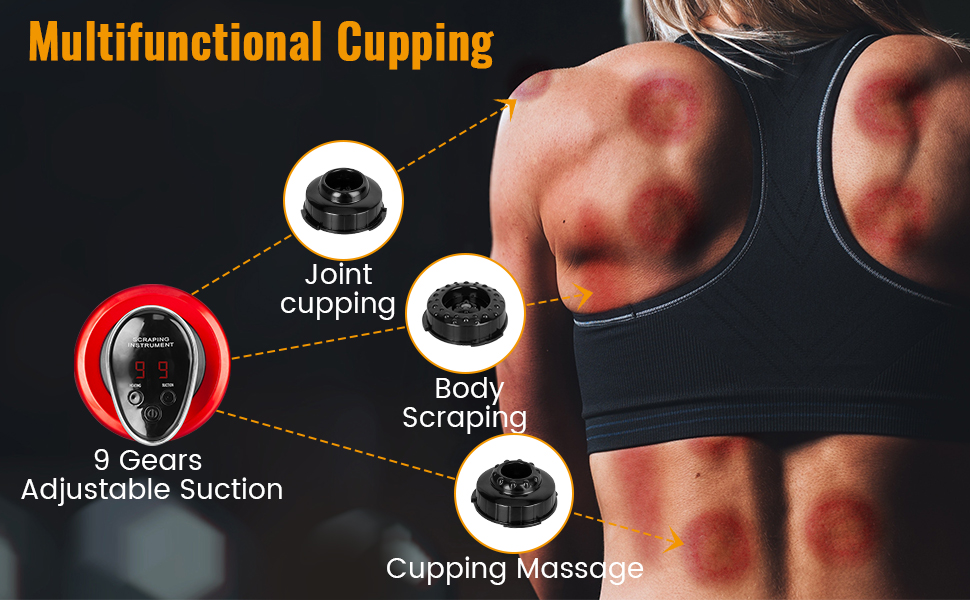 electric scraping cupping massager gua sha scraping body vacuum machine