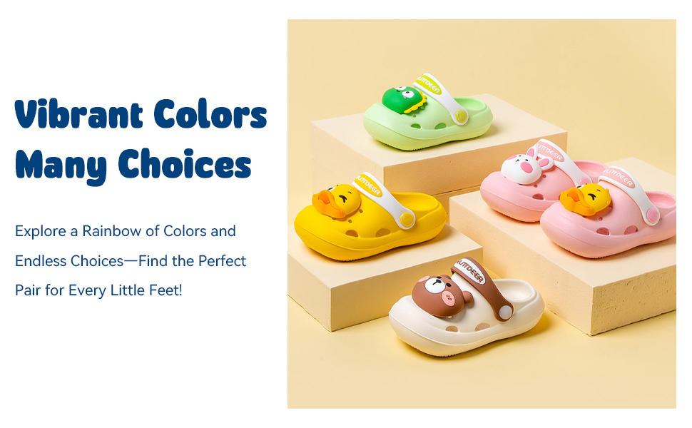 TYUVEX Kids Clogs Boys Girls Garden Shoes Toddler Children Slippers Slippers Beach Pool Shoes Slip On Summer Sandals 10 TODDLER CLOGS