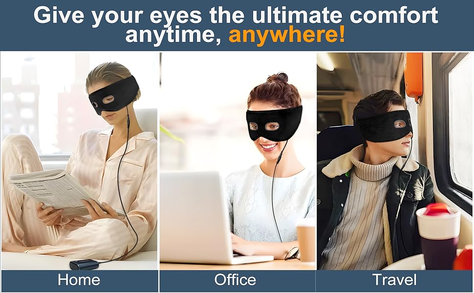 KOVNLO Sinus Relief Mask, Moist Electric face Heating pad